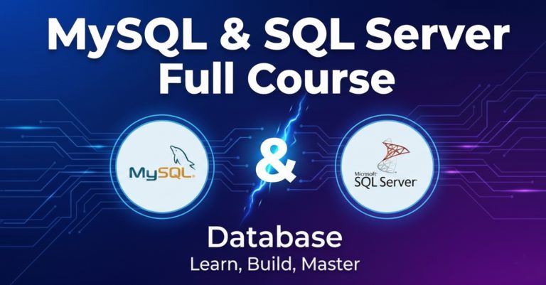Professional Database Full Course (MySQL & SQL Server)